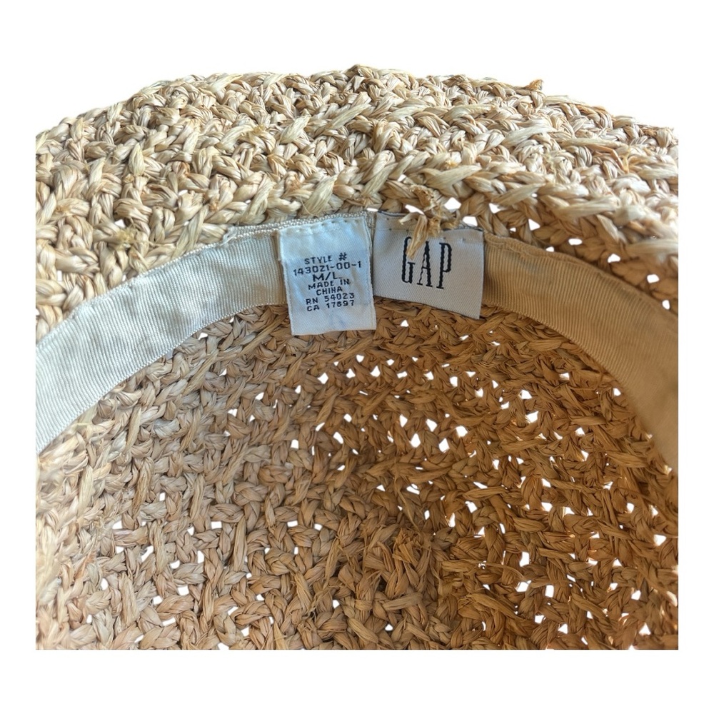 GAP Natural Woven Hat Absolutely Stunning! RARE Find - Picture 5 of 8